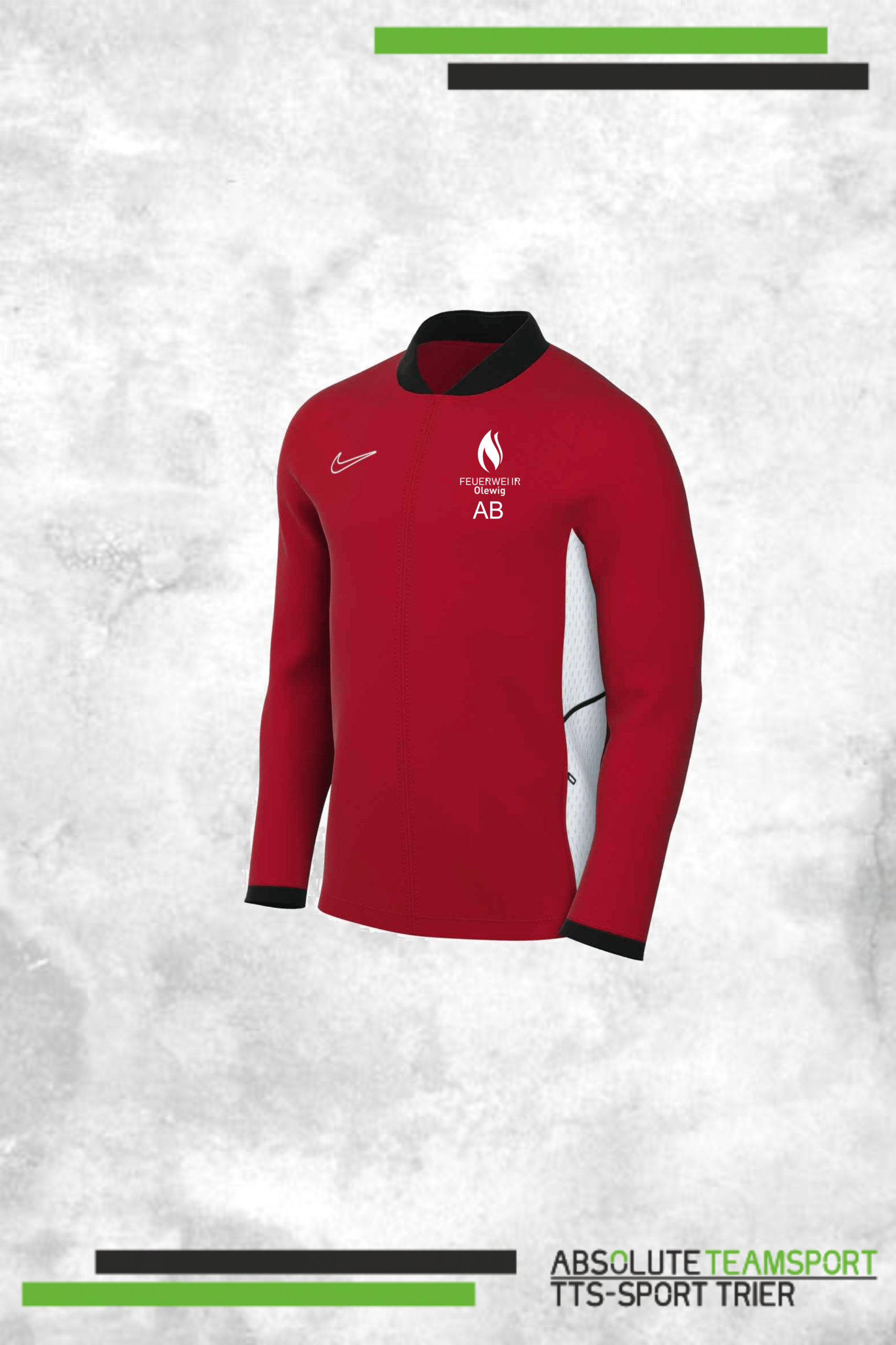Nike Academy 25 Trainingsjacke Feuerwehr Olewig