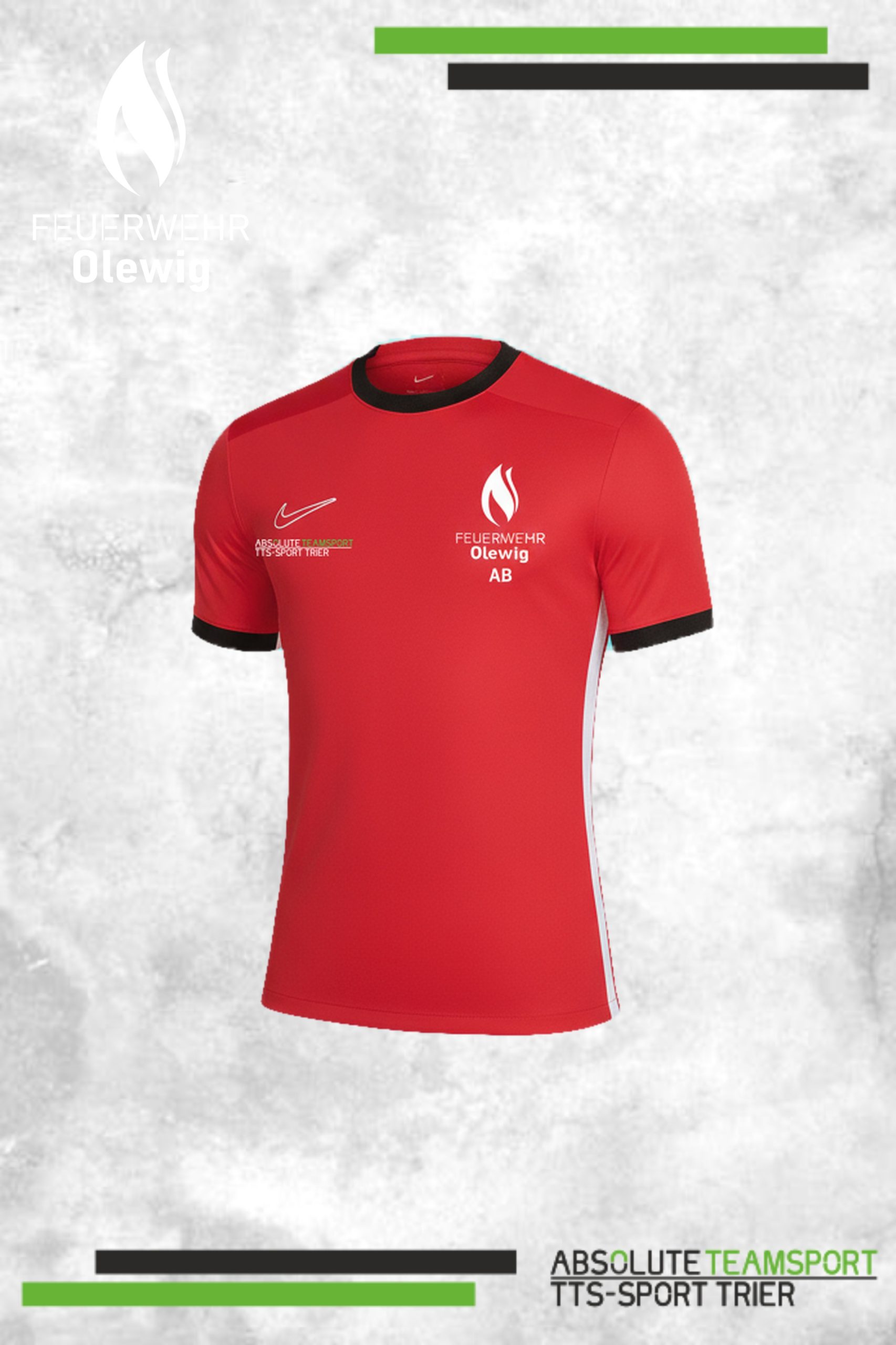 Nike Academy 25 Trainingsshirt Feuerwehr Olewig